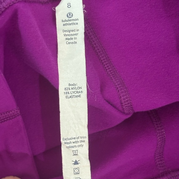 Lululemon Size 8 Wunder Under Legging Mid Rise Full Luon Violet Purple Full Leng - Picture 2 of 7